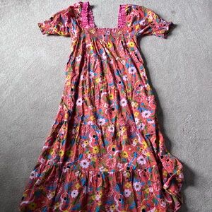 Print Fresh orange maxi dress, currently retails $200